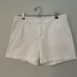 Classic Women's White Cotton Shorts